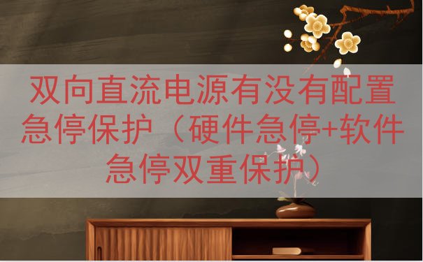 双向直流电源有没有配置急停保护（硬件急停+软件急停双重保护）